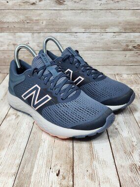 New Balance 520 V7 Women's 6.5 Ash Blue Gray Running Shoes Sneakers W520LP7 EUC